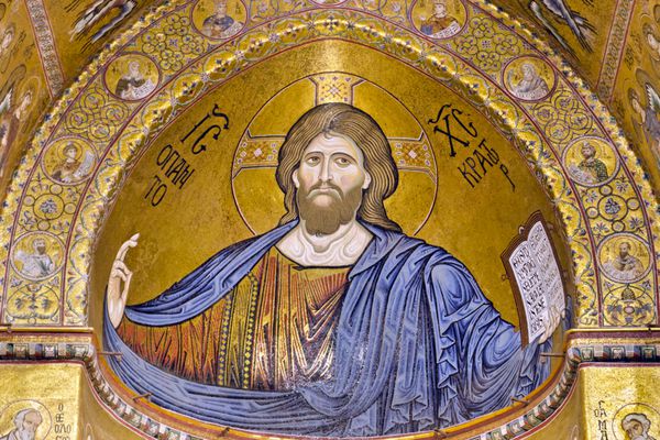 مسیح پانتوکراتور - کلیسای جامع Monreale سیسیل ایتالیا