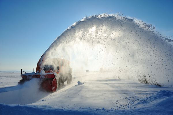 جاده تمیز کردن ماشین برف