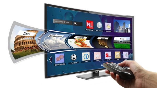 تلویزیون هوشمند با برنامه و کنترل از راه دور دستی