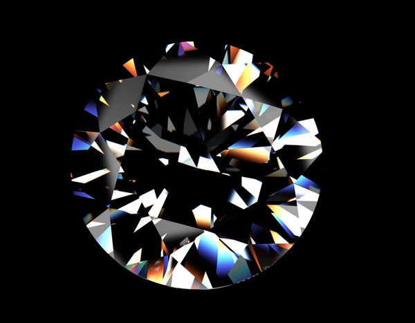الماس درخشان شکل گرد پس زمینه جواهرات
