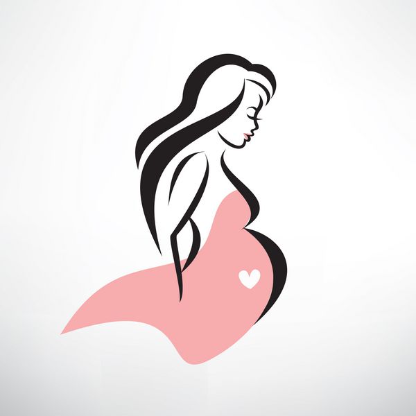 نماد زن باردار
