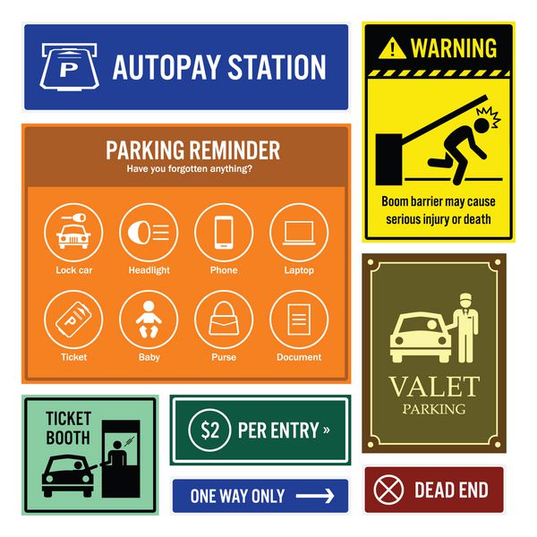 تابلوهای راهنمایی پارکینگ و اطلاع رسانی