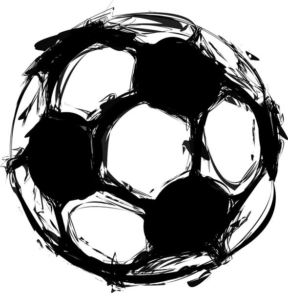 توپ فوتبال گرانج روی سفید آسان همه قابل ویرایش
