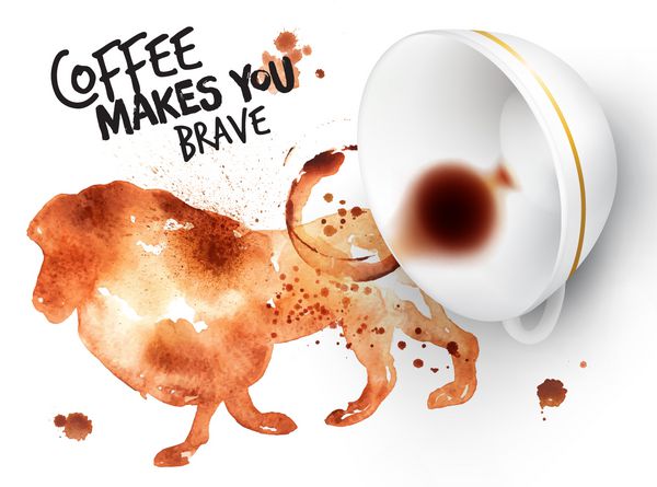 پوستر شیر قهوه وحشی