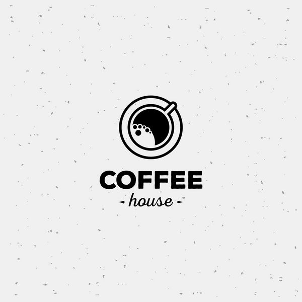 الگوی طراحی لوگو وکتور فنجان قهوه وکتور لیبل کافی شاپ