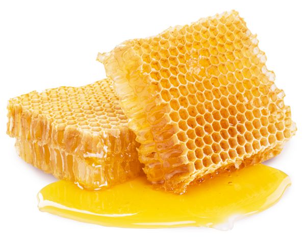 شانه عسل تصویر با کیفیت بالا شامل مسیرهای برش است