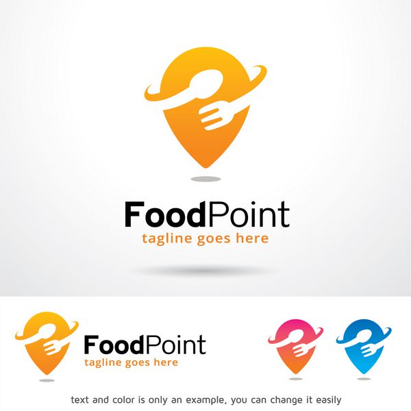 الگوی طراحی لوگوی Food Point