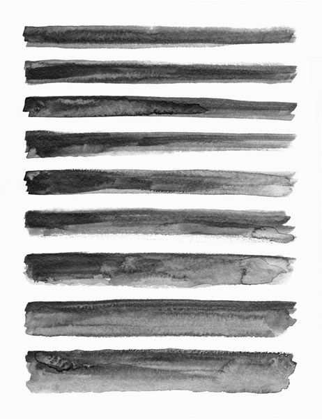 مجموعه ای از پس زمینه های آبرنگ سیاه و سفید انتزاعی