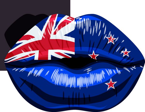 مفهوم مدرسه زبان خارجی لب دهان باز پرچم نیوزلند دولت مستقل در اقیانوسیه