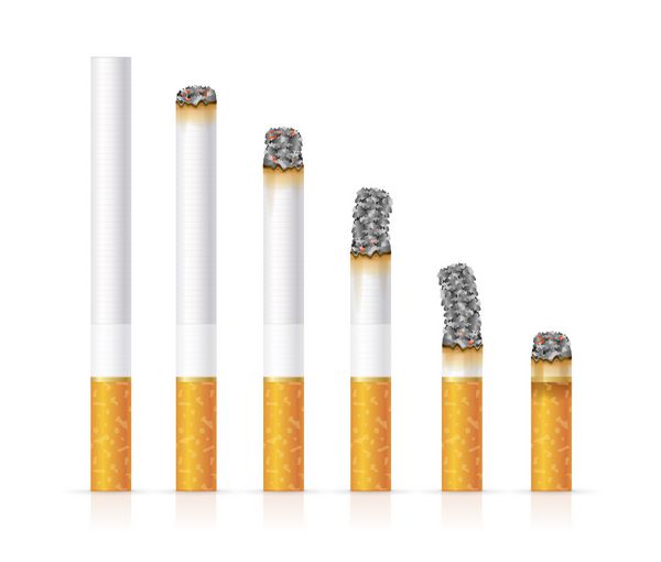 سیگار واقع بینانه مراحل مختلف سوختگی را تنظیم می کند وکتور