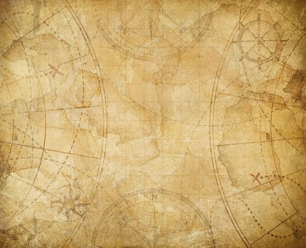 تصویر پس زمینه نقشه گنج دزدان دریایی