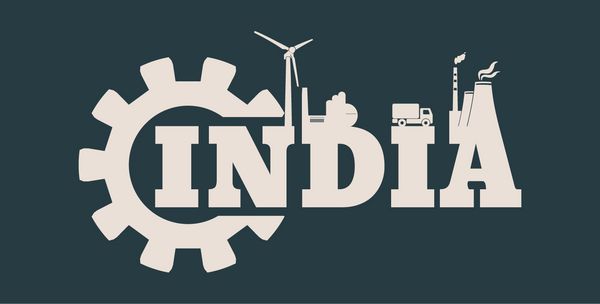 نمادهای انرژی و نیرو تولید انرژی پایدار و صنایع سنگین وکتور هند واژه ساخت در دنده