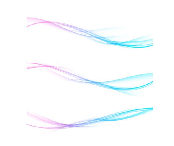 مجموعه خطوط موج آینده نگرانه وب با سرعت روشن مجموعه خطوط پویا در رنگ های آبی و صورتی وکتور