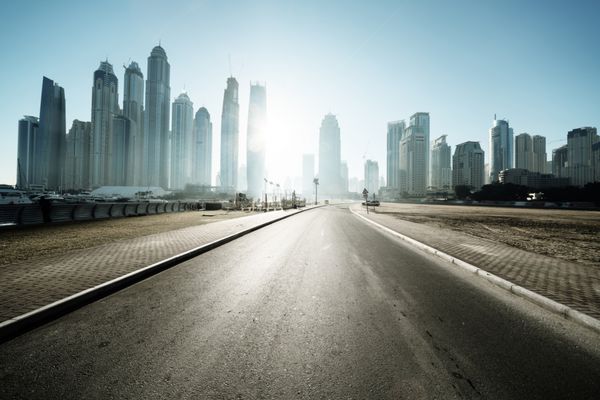 جاده در دبی امارات متحده عربی