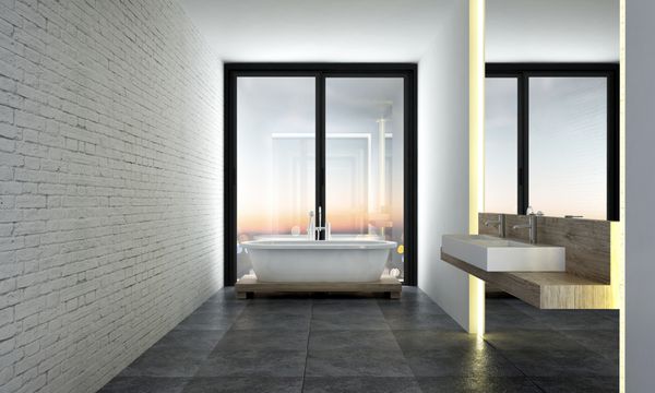 طراحی داخلی حمام مینیمال