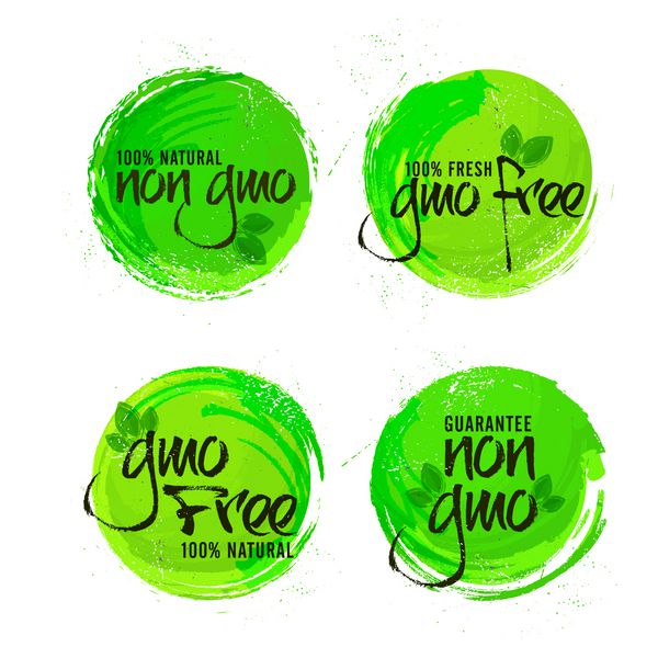 مجموعه برچسب های بدون GMO یا GMO Free