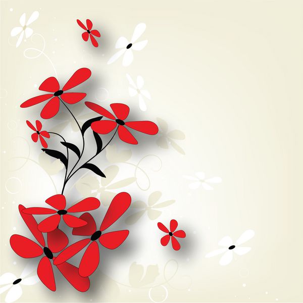 کارت عروسی یا دعوت با مقدمه گل کارت پستال در گرانج یا یکپارچهسازی با سیستمعامل سبک الگوی ظرافت با گل