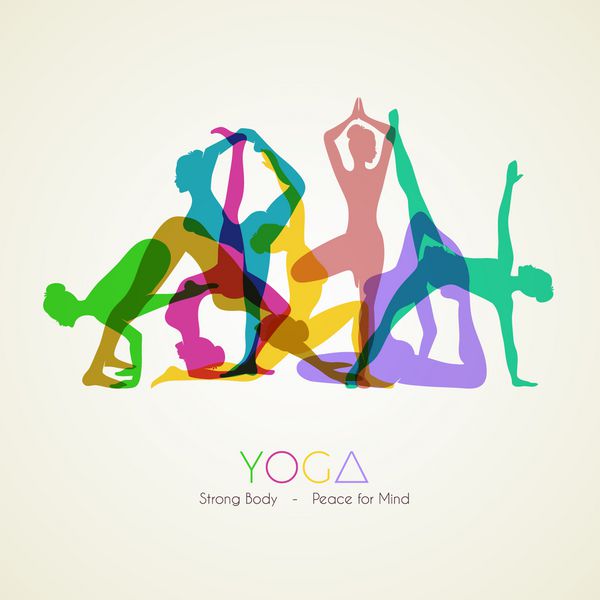 Vector illustration of Yoga poses woman