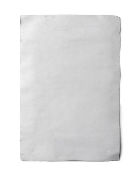 کاغذ سفید سفید جدا شده با مسیر قطع