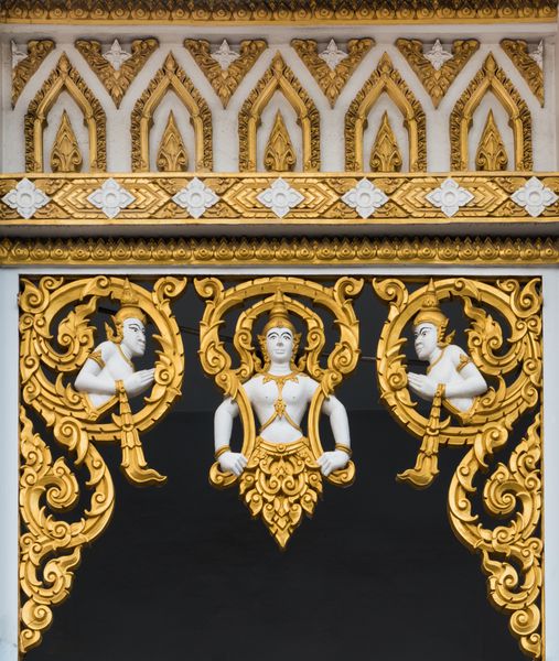 مجسمه تایلندی زاویه دروازه معبد