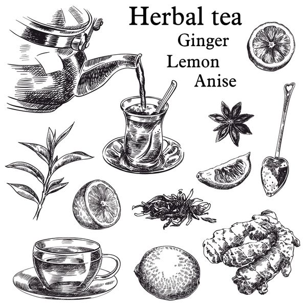 چای طبیعی لیمو زنجبیل و زردآلو