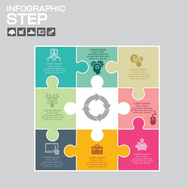 خلاصه 3D عکاسی دیجیتال Infographic تصویر برداری می تواند برای طرح گردش کار نمودار گزینه های تعداد طراحی وب استفاده می شود