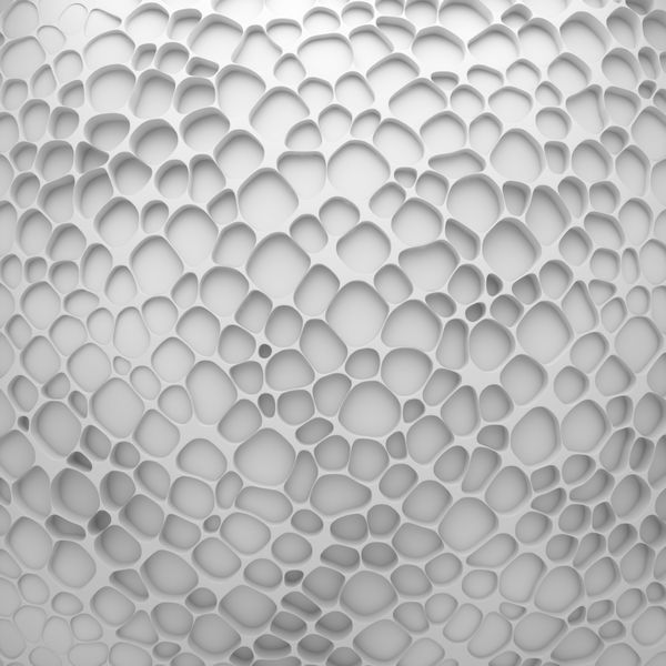 سفید انتزاعی سلول خالص پس زمینه 3D رندر چند ضلعی هندسی به عنوان دیوار کاشی اتاق داخلی