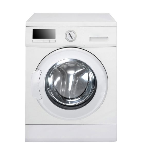 ماشین لباسشویی جدا شده بر روی سفید