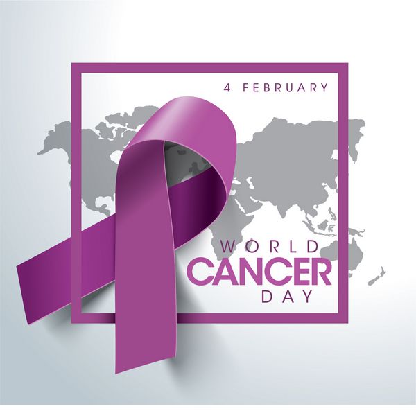 مفهوم روز جهانی سرطان تصویر برداری