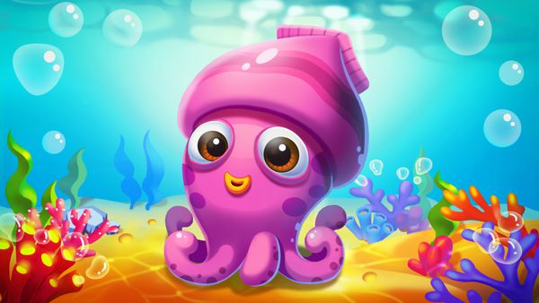 Little Squid in the Sea Video Game