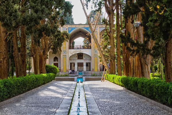 نمایشگاه باغ فین یا فین باغ در نزدیکی شهر کاشان آب یکی از عناصر کلیدی در باغ های ایرانی است ایران خاورمیانه آسیا