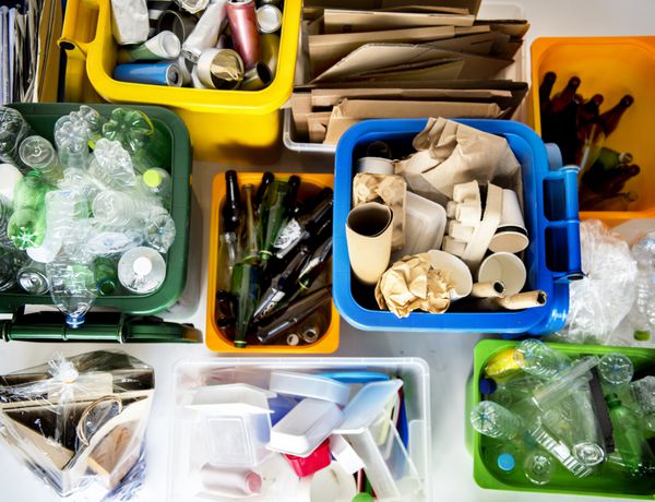 سطل زباله برای بازیافت و کاهش محیط زیست محیط زیست