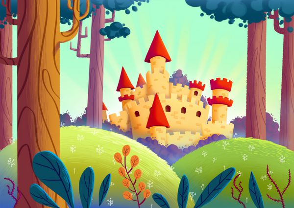 Beautiful Castle in the Forest Video Game