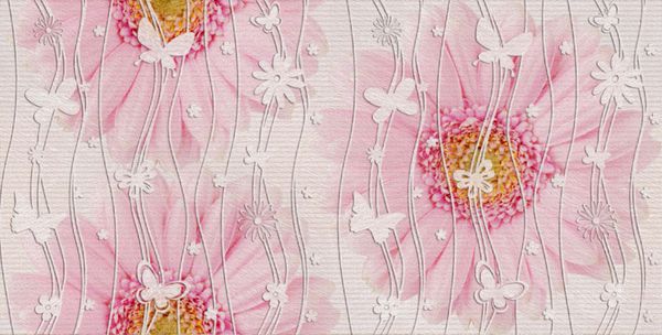 صفحه اصلی تزئینی گل رنگ نوع دیوار کاشی پس زمینه طراحی