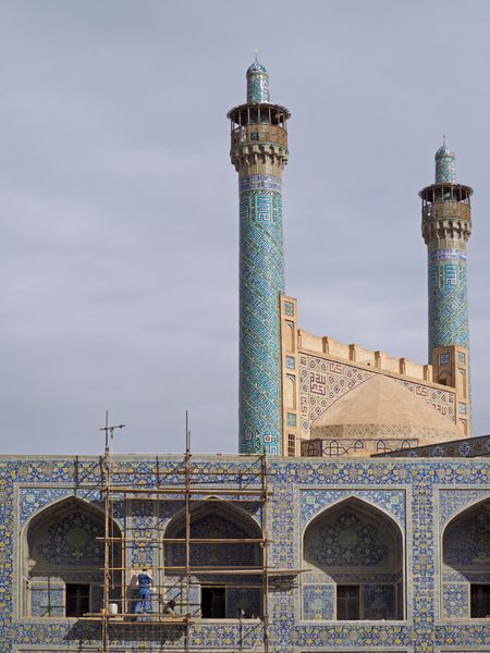 اصفهان ایران 01 ژانویه 2017 معماری مسجد شاه یا امام