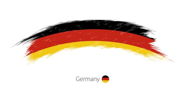پرچم آلمان در سکته قلموی گردان گرد شده است تصویر برداری