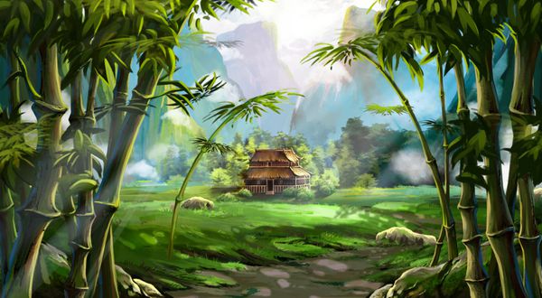 Bamboo Forest The House The Mountain Video Game