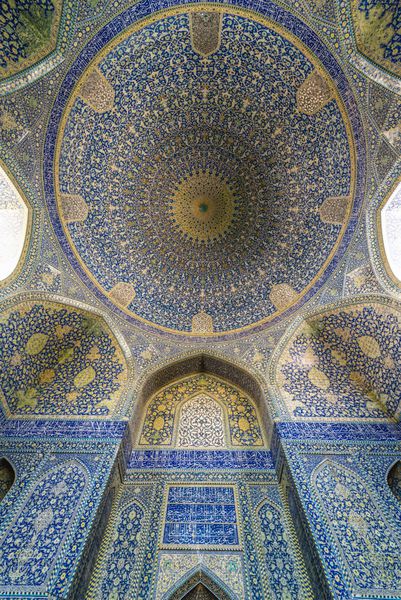 اصفهان ایران اکتبر 20 2016 گنبد مجتمع مسجد شاه همچنین مسجد امام را در شهر اصفهان نامگذاری کرد
