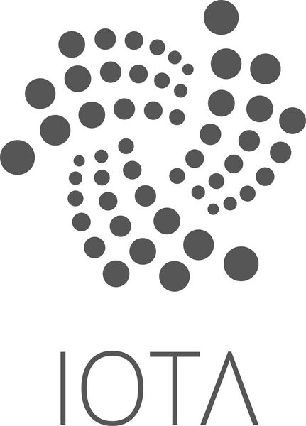 آرم سکه IOTA علامت اختصاری IOTA لوگو جدا شده بر روی زمینه سفید گرافیک برداری