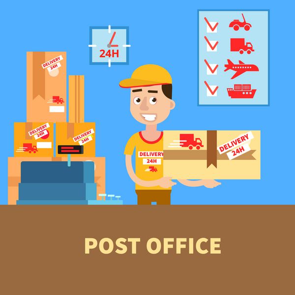 اداره پست پستچی با بسته خدمات پستی خدمات تحویل