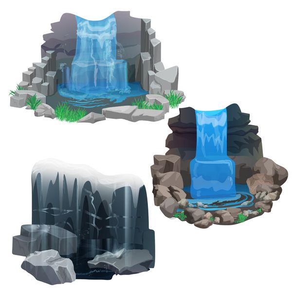 مجموعه آبشار جنگل های استوایی است آبشار یخ منجمد
