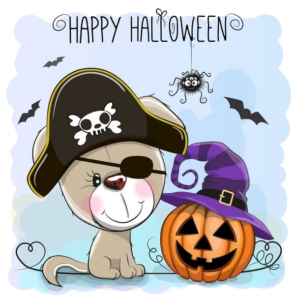 تصویر هالووین از توله سگ کارتون