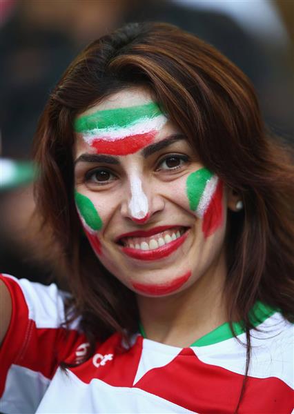 هوادار زن تیم ملی در جام جهانی