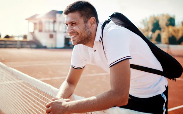 بازیکن تنیس ورزش مفهوم تفریحی