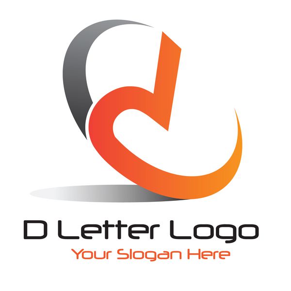 D Logo Logo نارنجی