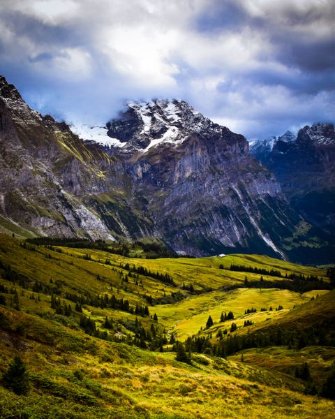 کوه های آلپ سوئیس زیبا