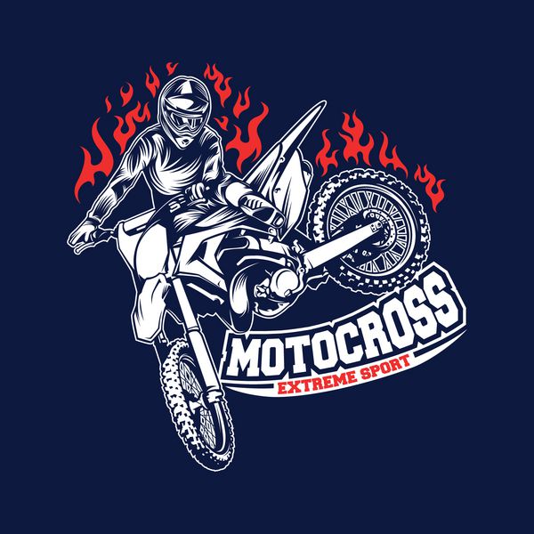 آرم قالب آرم براق Motocross