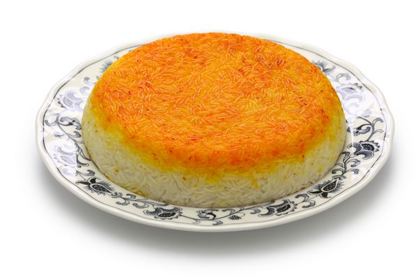 tahdig برنج ایرانی غذای ایرانی