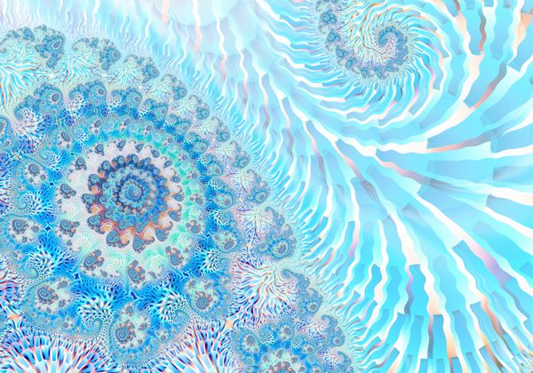 آثار هنری دیجیتال الگوها طبیعت تم جواهرات و seashells فن آوری های گرافیکی فراکتال