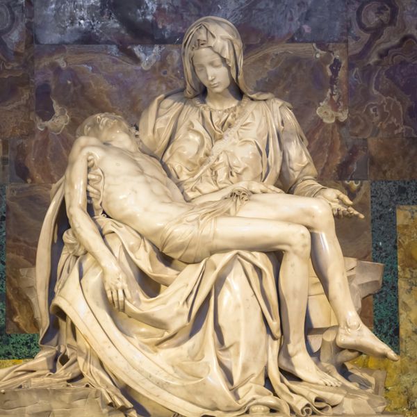 رم واتیکان ایالات متحده اوت 28 2018 PietÃ © di Michelangelo The Pity 1498-1499 واقع در Basilica سنت پیتر در رم